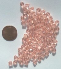 100 6mm Bicone Pink